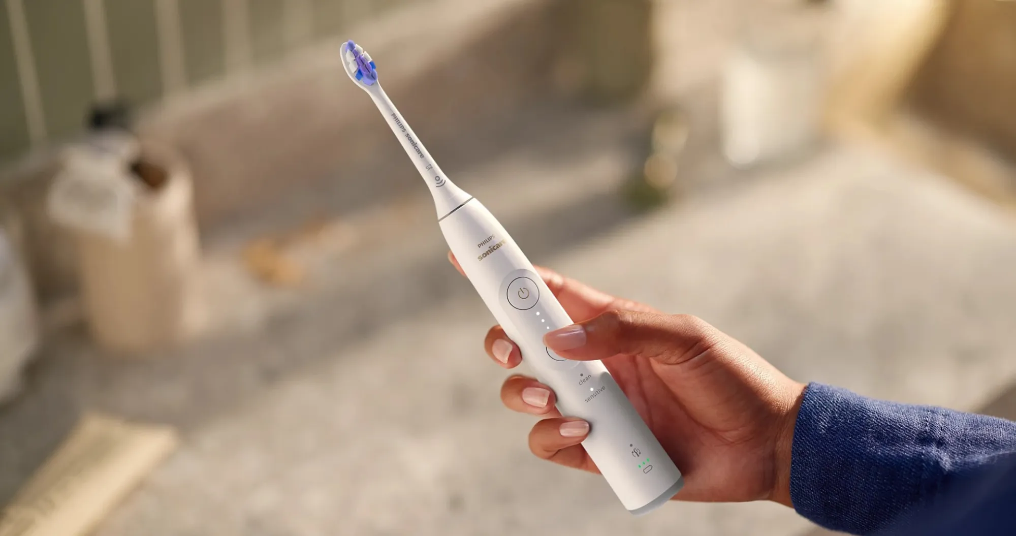 Зубна електрощітка Philips Sonicare Series 6100 (Blue) (HX7406/01)