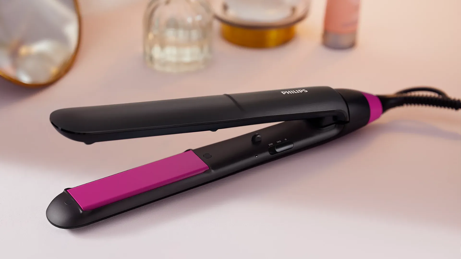 Випрямляч для волосся Philips Series 3000 (Black/Fuchsia)