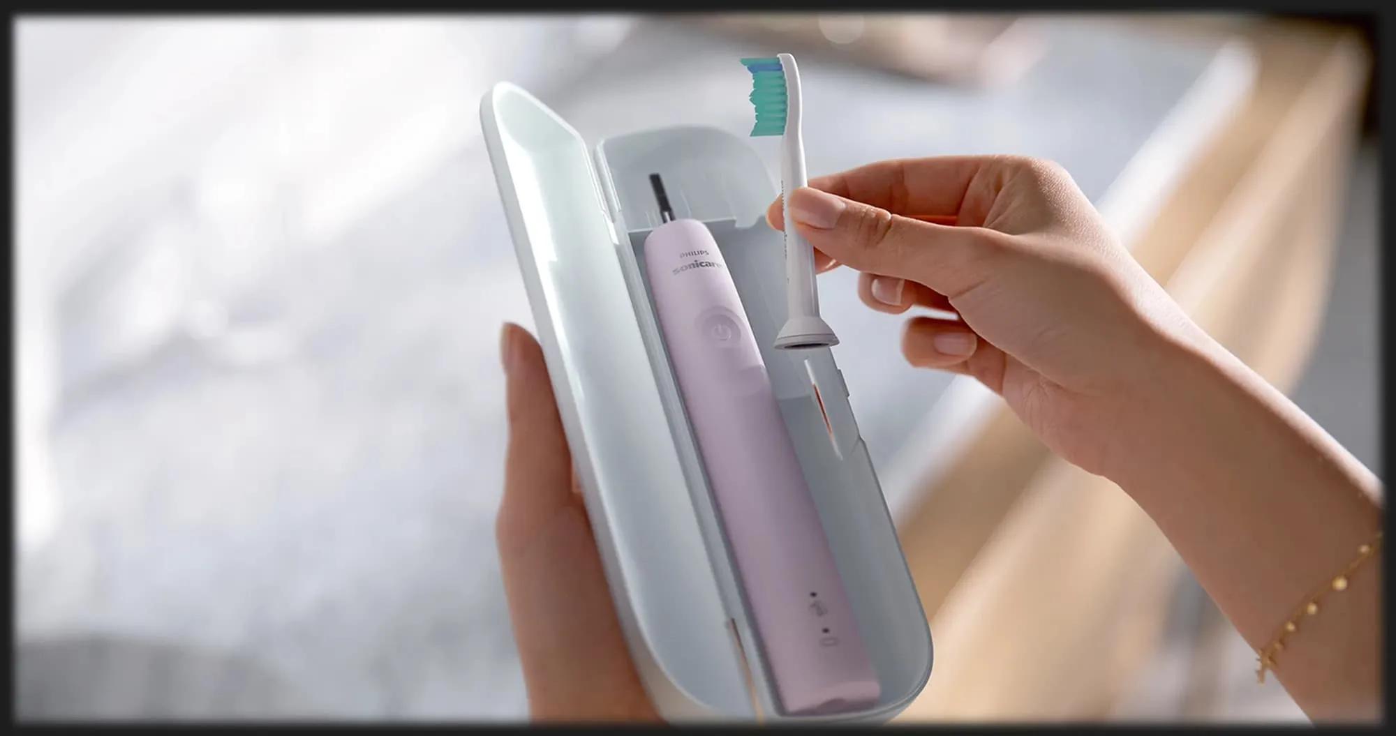 Набір зубних електрощіток Philips Sonicare Series 3100 (Pink/Black)