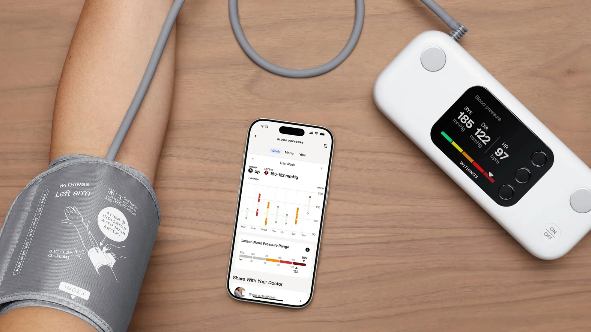Розумний тонометр Withings BPM Vision (Gray)