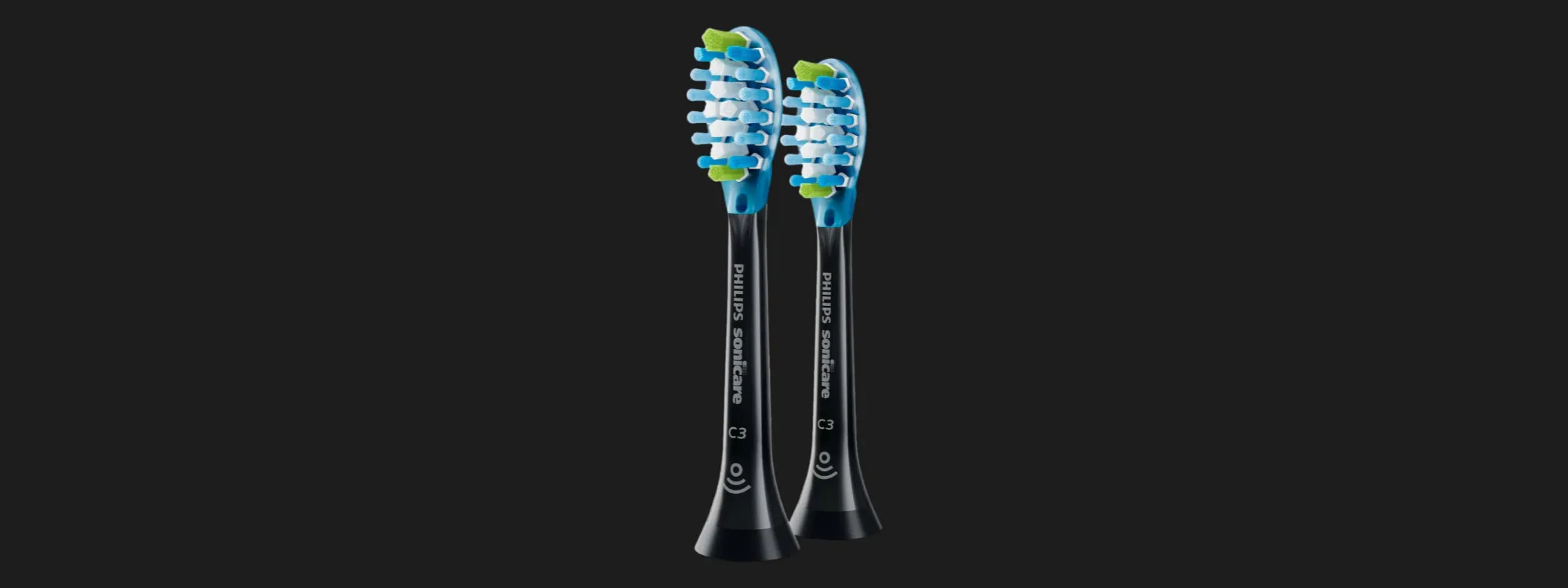 Насадка для зубної щітки Philips Sonicare C3 Premium Plaque Defence (Black) (HX9042/88)