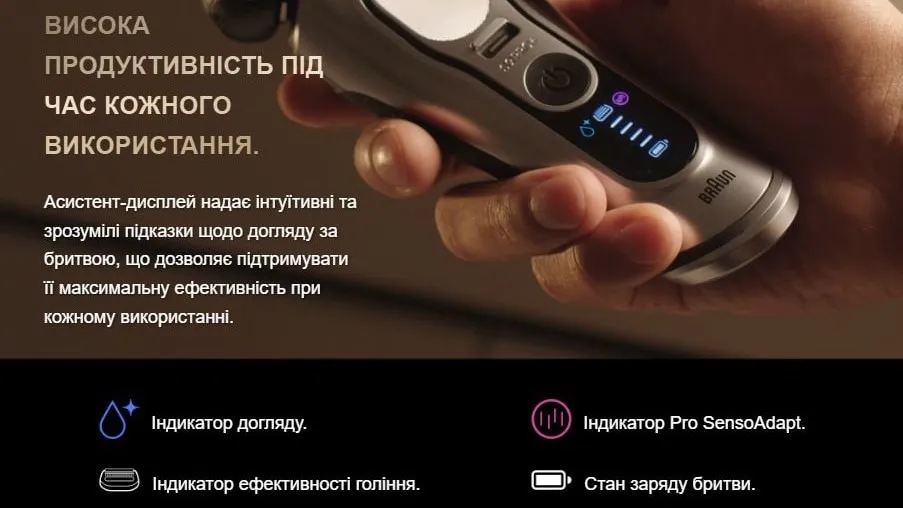 Електрична бритва Braun Series 9 Pro+ 9615s Wet&Dry (Titanium)