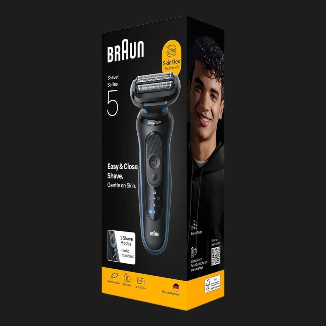 Електрична бритва BRAUN Series 5 Wet&Dry (52-B1000S) (Black/Blue) — фото 3