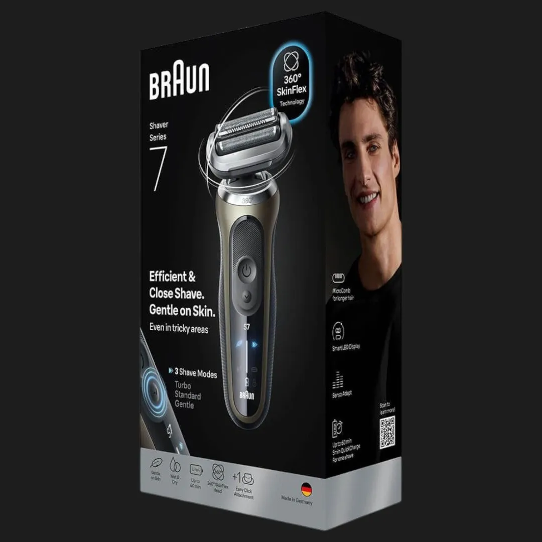 Електрична бритва BRAUN Series 7 Flex Wet&Dry (72-C1200s) (Gold) — фото 3