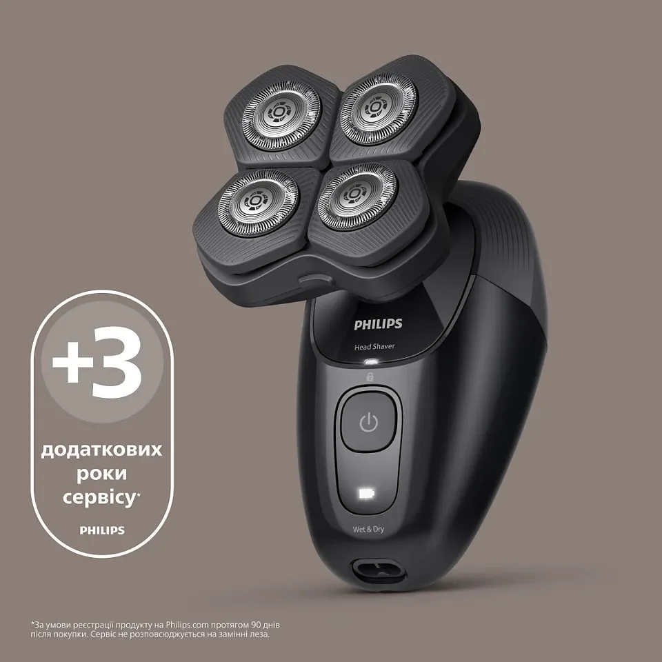 Електрична бритва для голови Philips Head Shaver Pro Series 5000 (Black) — фото 11