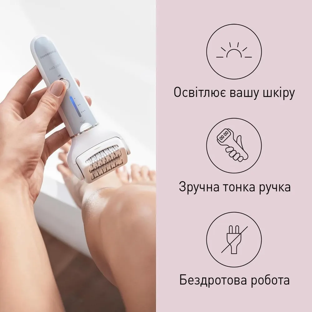 Епілятор Panasonic (ES-EY90-A520) (White/Blue) — фото 4