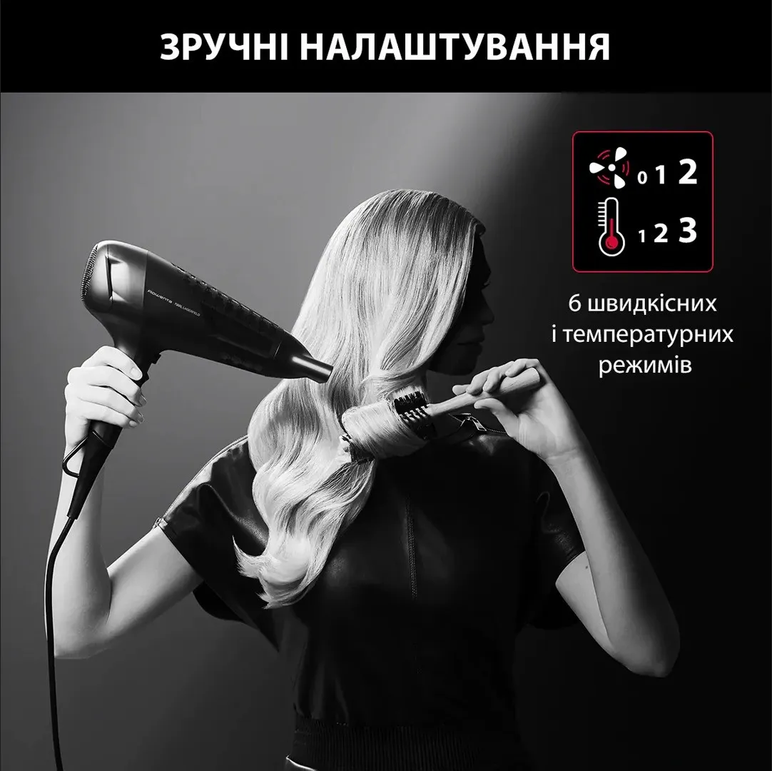 Фен Rowenta Studio Dry x Karl Lagerfeld (Black) — фото 4