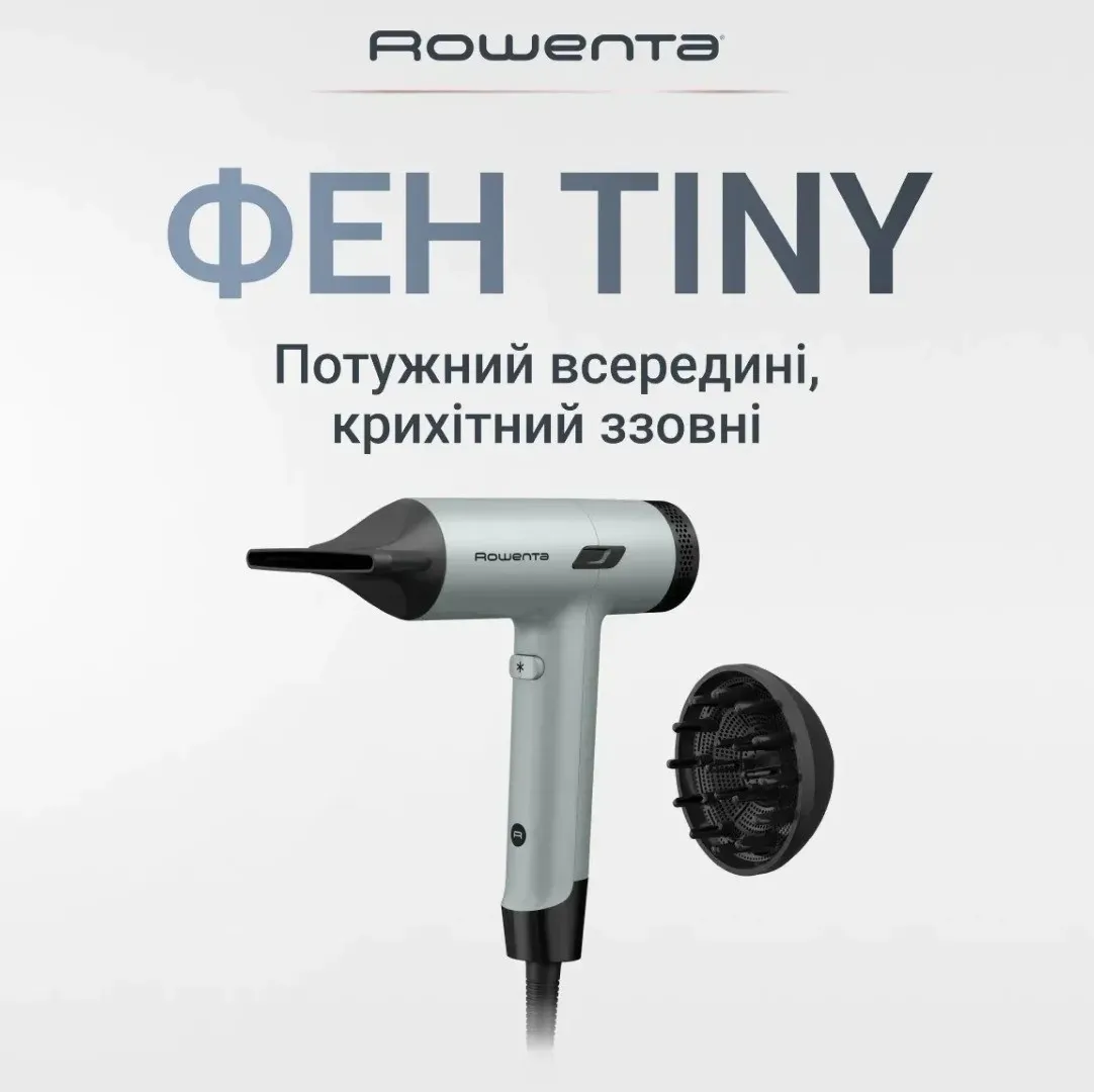 Фен Rowenta Tiny (Black/Green) — фото 3