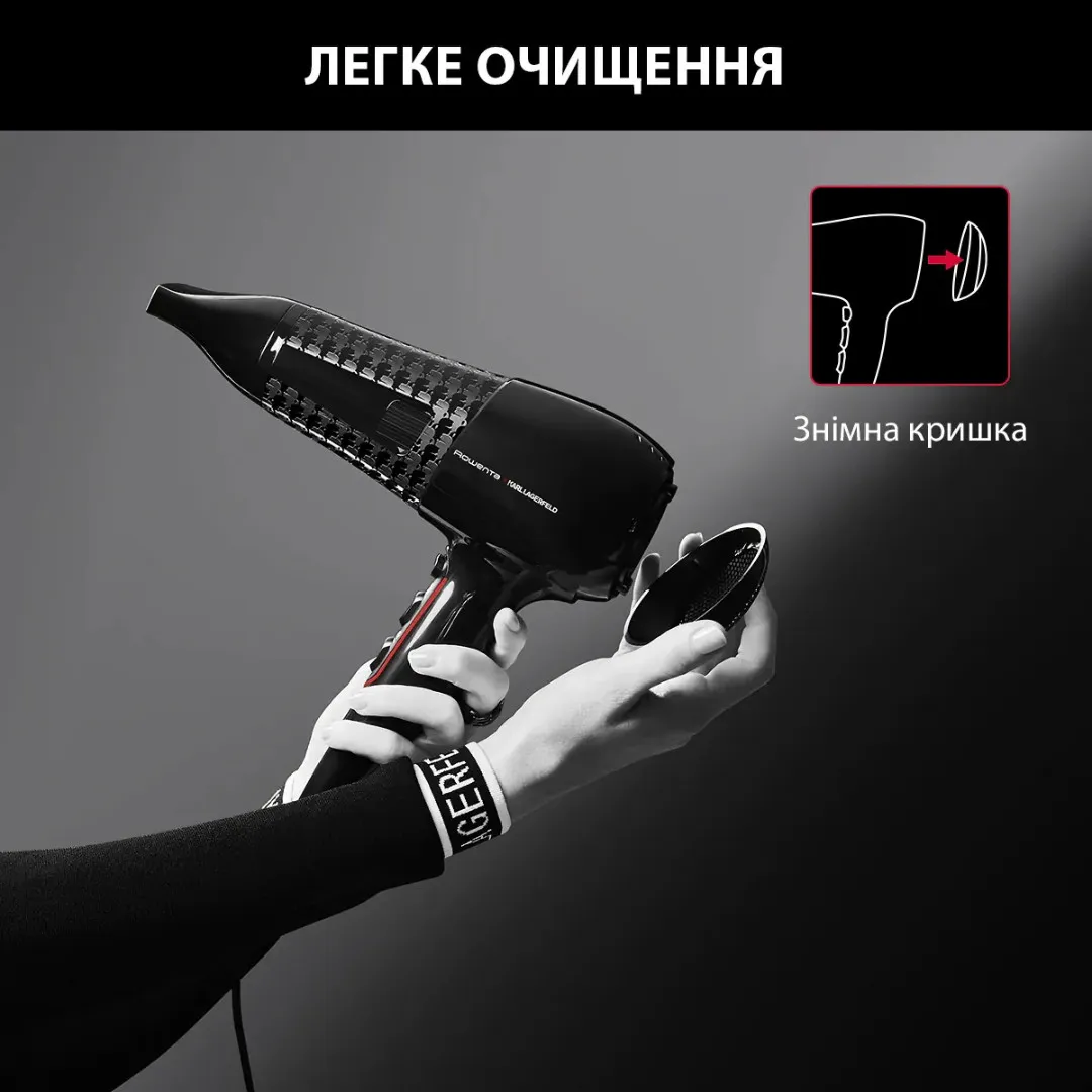Фен Rowenta x Karl Lagerfeld Powerline (Black) — фото 8