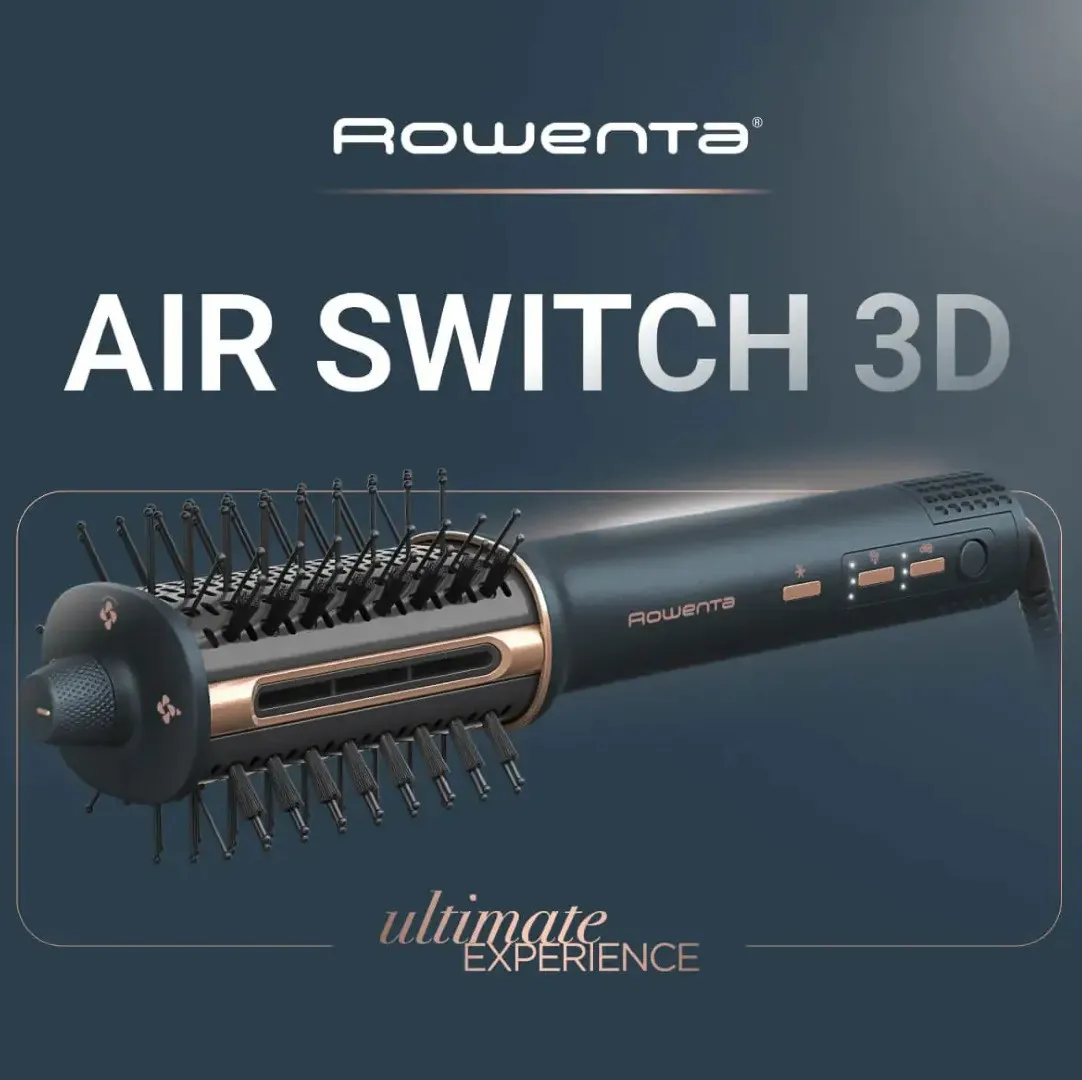 Фен-щітка Rowenta Air Brush 3D (Dark Blue/Gold) — фото 3