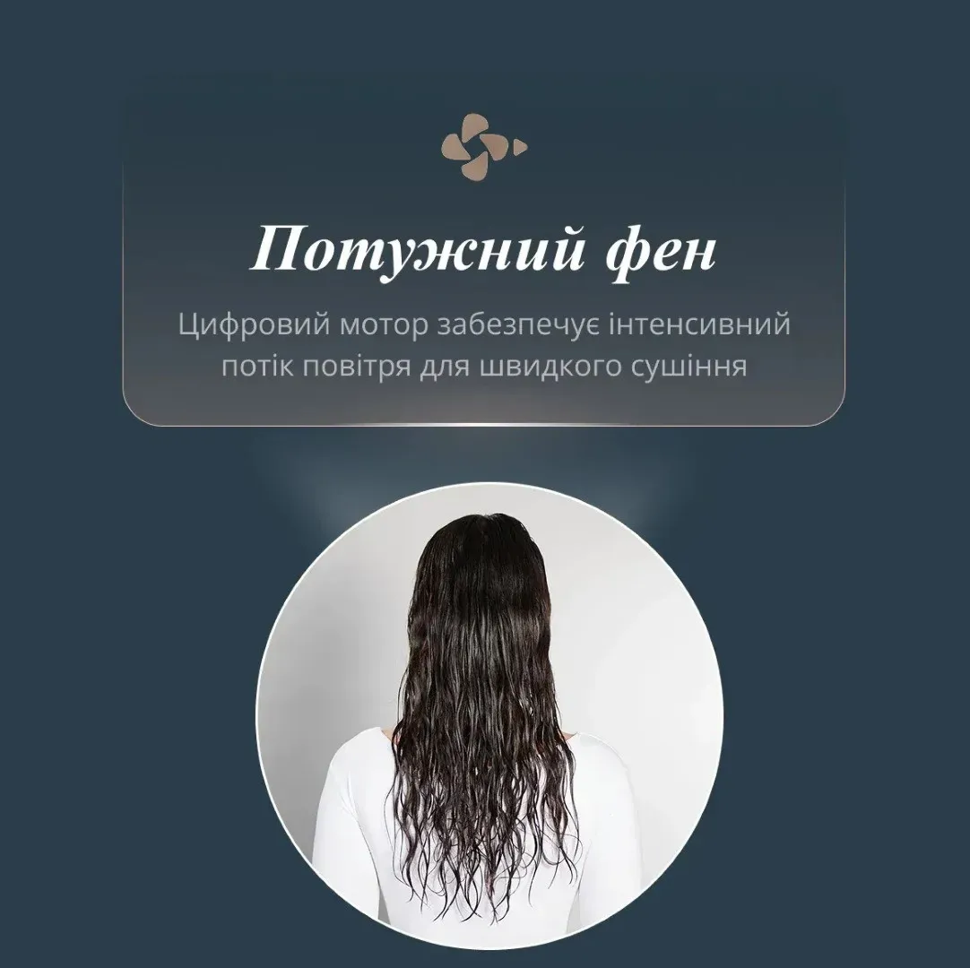Фен-щітка Rowenta Air Brush 3D (Dark Blue/Gold) — фото 6