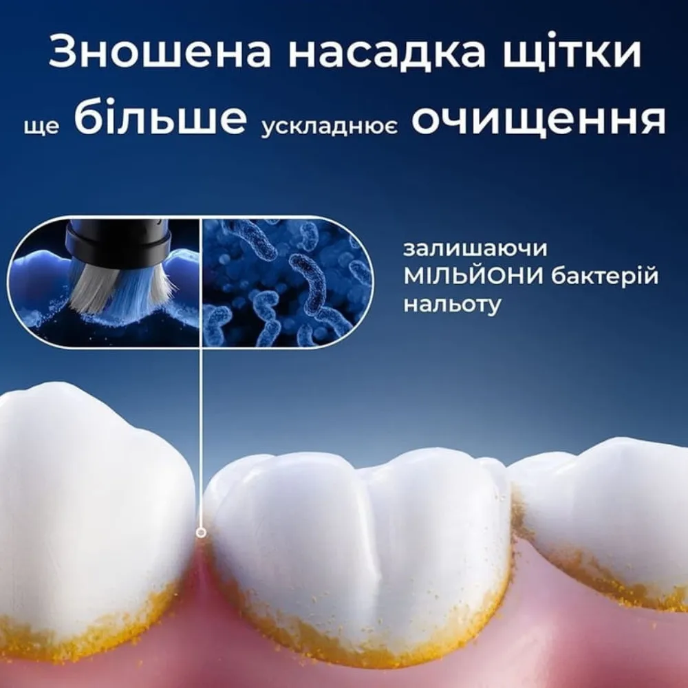 Насадка для зубної щітки Braun Oral-B iO RB CBF-4 Ultimate Clean (Black) — фото 11