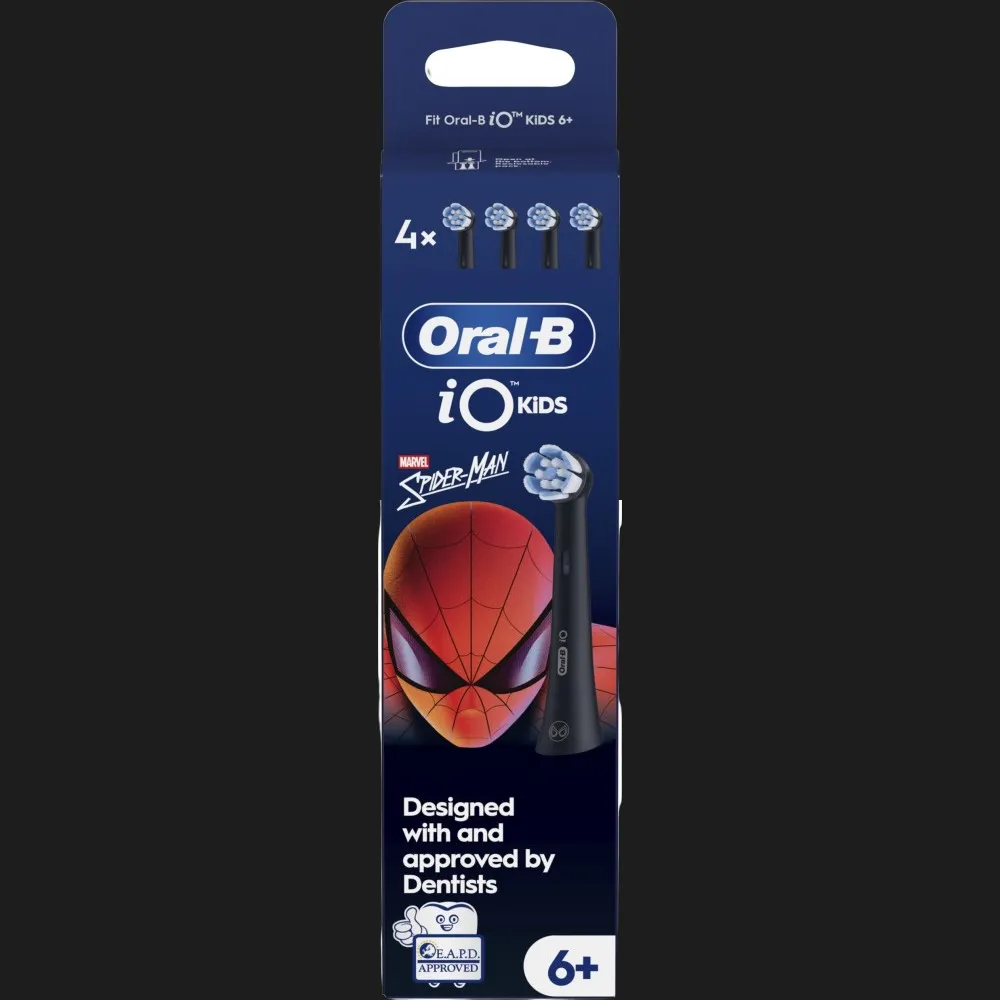 Насадка для зубної щітки Braun Oral-B Kids Spider-Man (Black) — фото 3