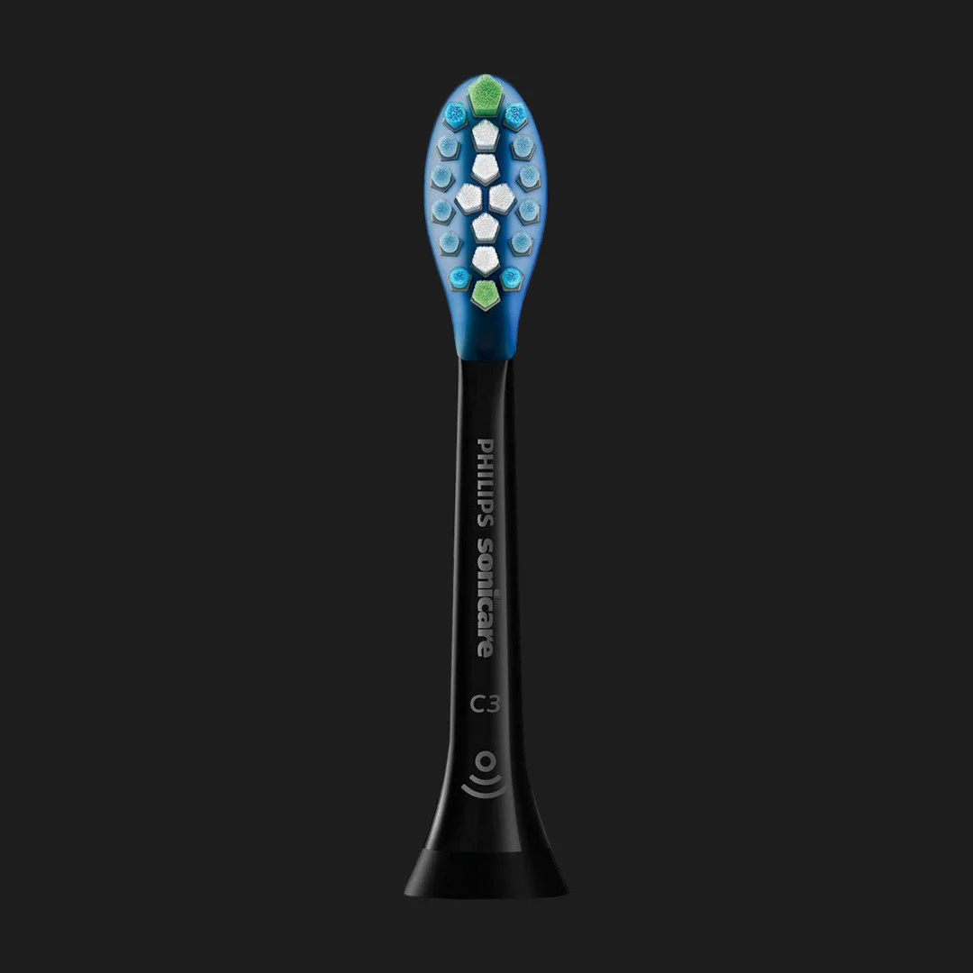 Насадка для зубної щітки Philips Sonicare C3 Premium Plaque Defence (Black) (HX9042/88) — фото 2