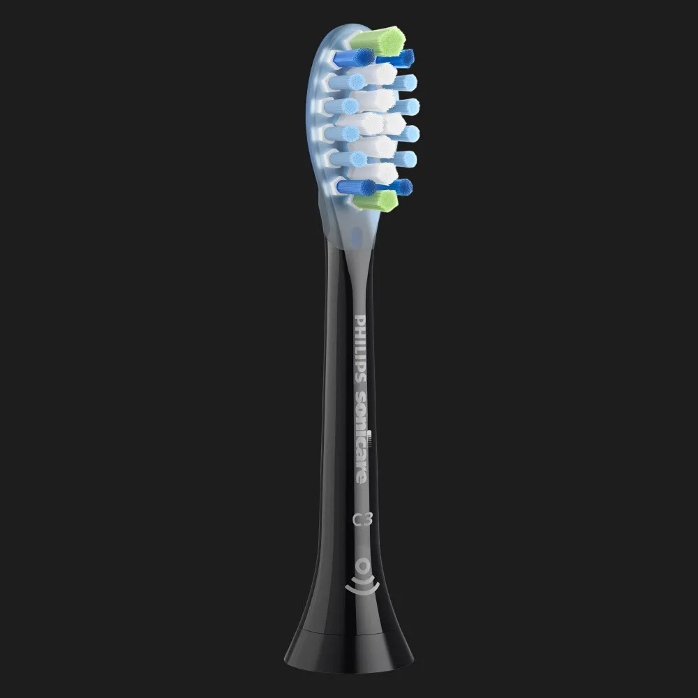 Насадка для зубної щітки Philips Sonicare C3 Premium Plaque Defence (Black) (HX9042/88) — фото 3