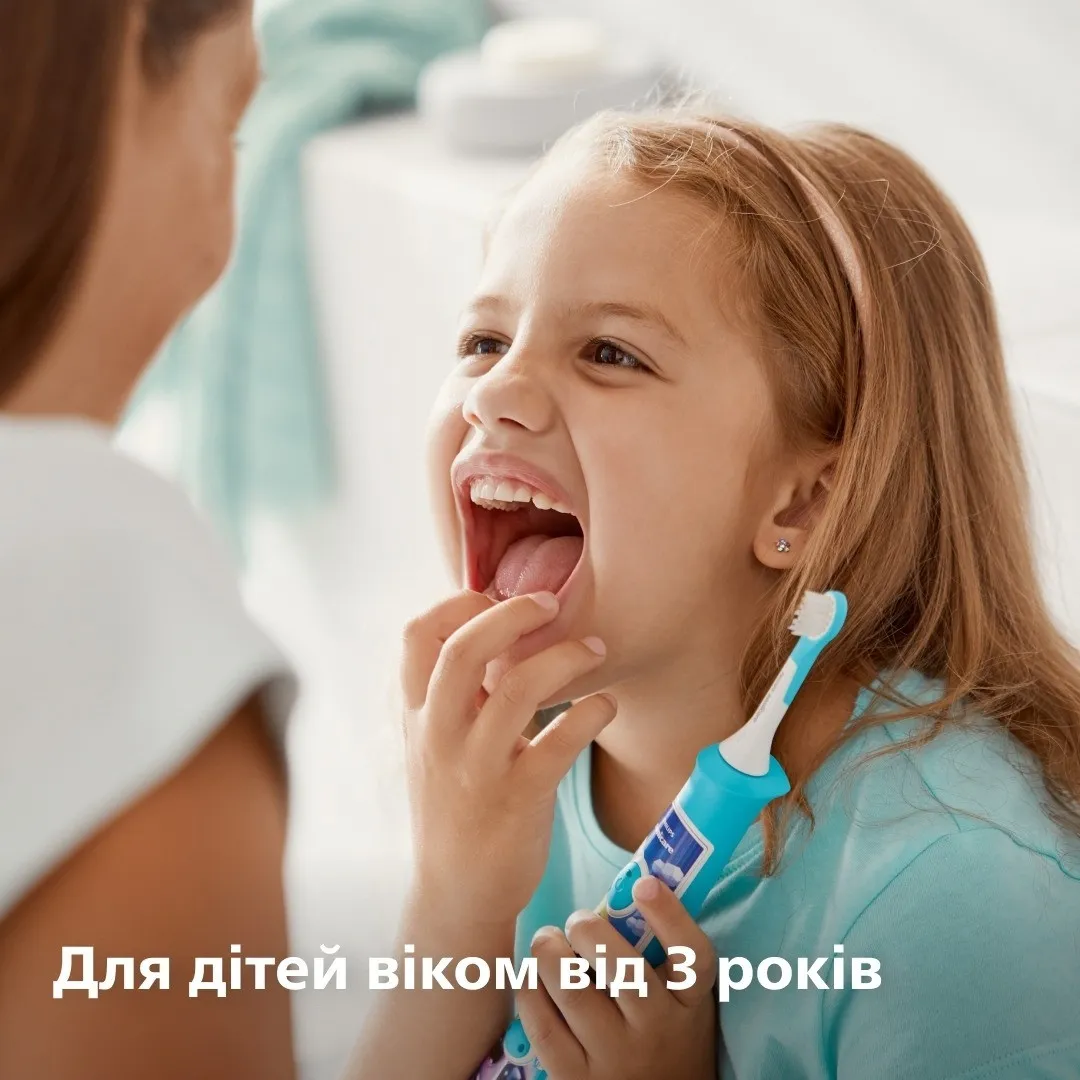 Насадка для зубної щітки Philips Sonicare for Kids (HX6032/90) (White) — фото 7