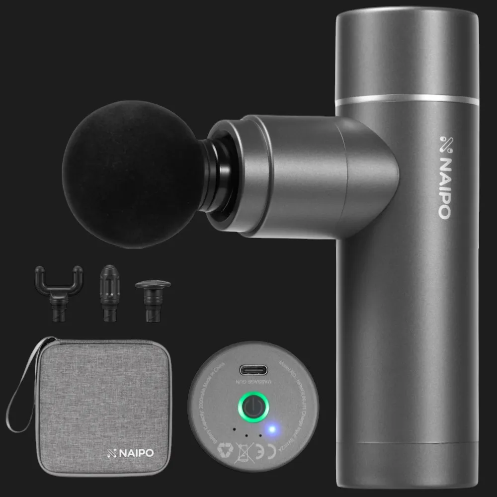 Перкусійний масажер Naipo Mini (Gray)
