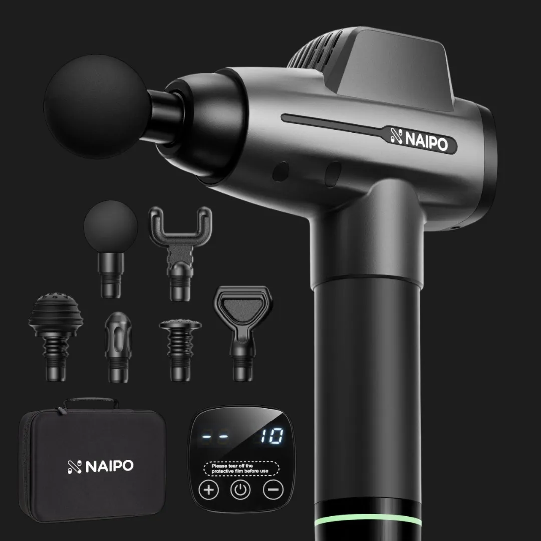 Перкусійний масажер Naipo NPMGUN-006 (Black)