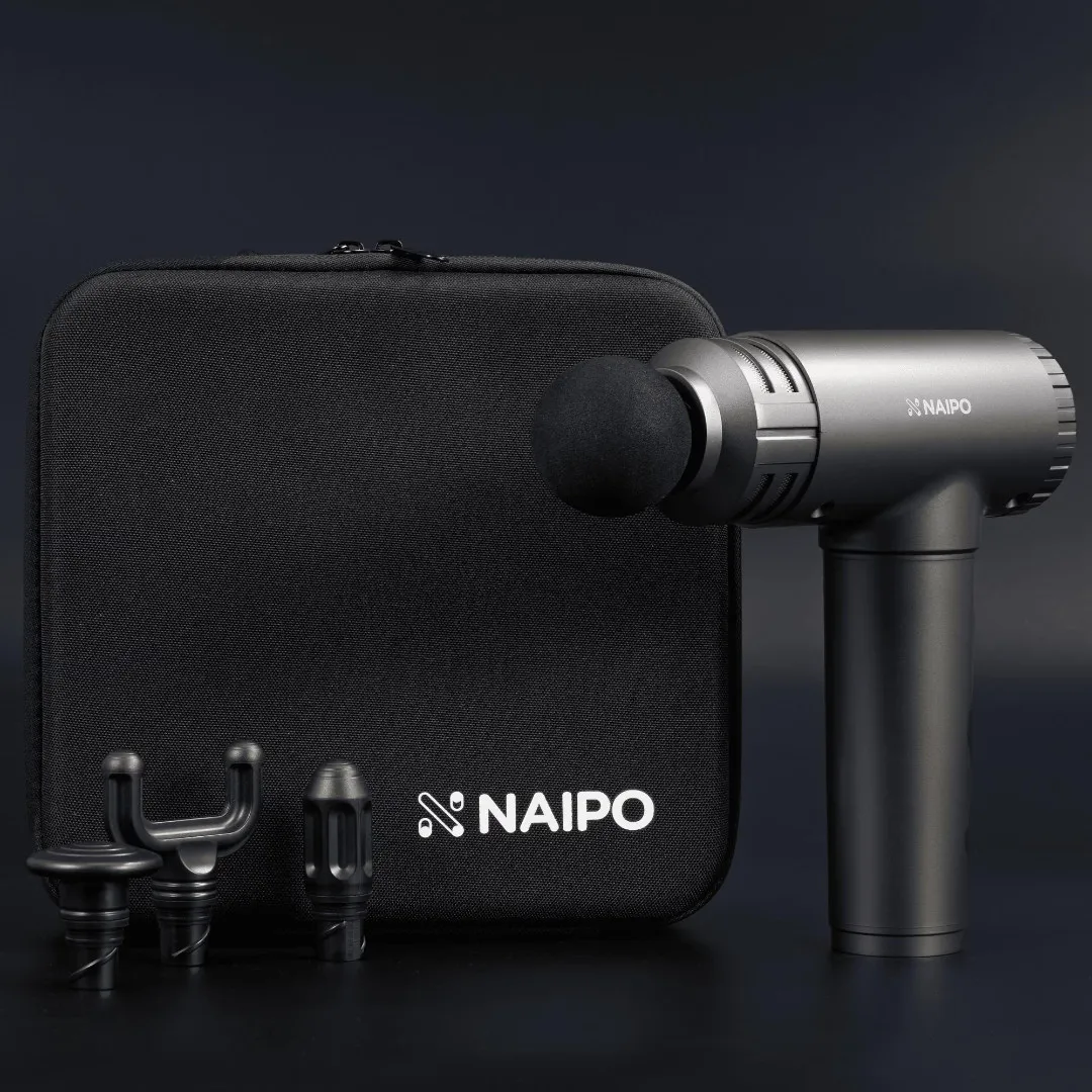 Перкусійний масажер Naipo NPMGUN-K5 (Black) — фото 4