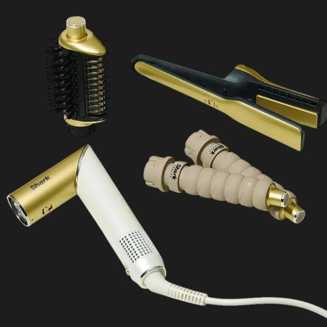 Стайлер Shark Glam Sleek Straight Waves & Curls Multi-styler (Gold) — фото 4