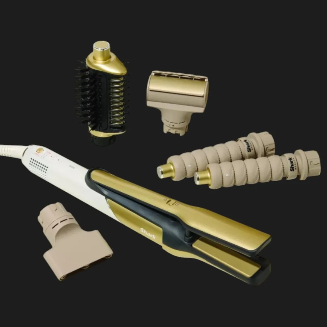 Стайлер Shark Glam Sleek Straight Waves & Curls Multi-styler (Gold) — фото 5