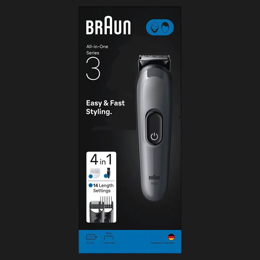 Тример Braun Series 3 (AIO 3500) (Gray) — фото 2