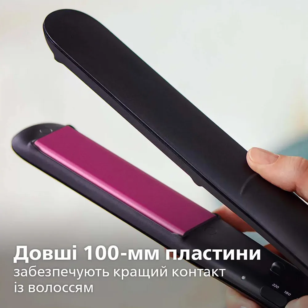 Випрямляч для волосся Philips Series 3000 (Black/Fuchsia) — фото 2