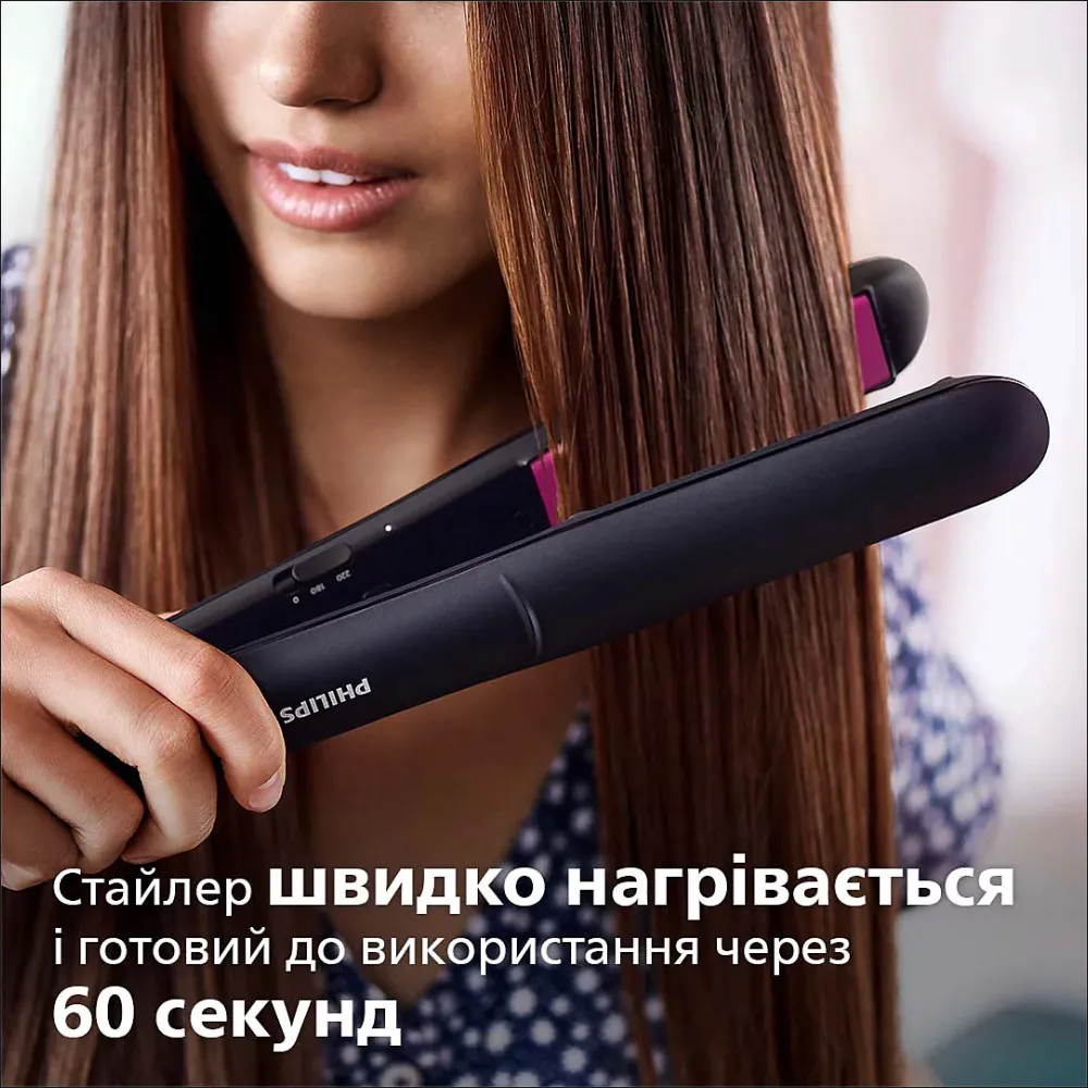 Випрямляч для волосся Philips Series 3000 (Black/Fuchsia) — фото 5
