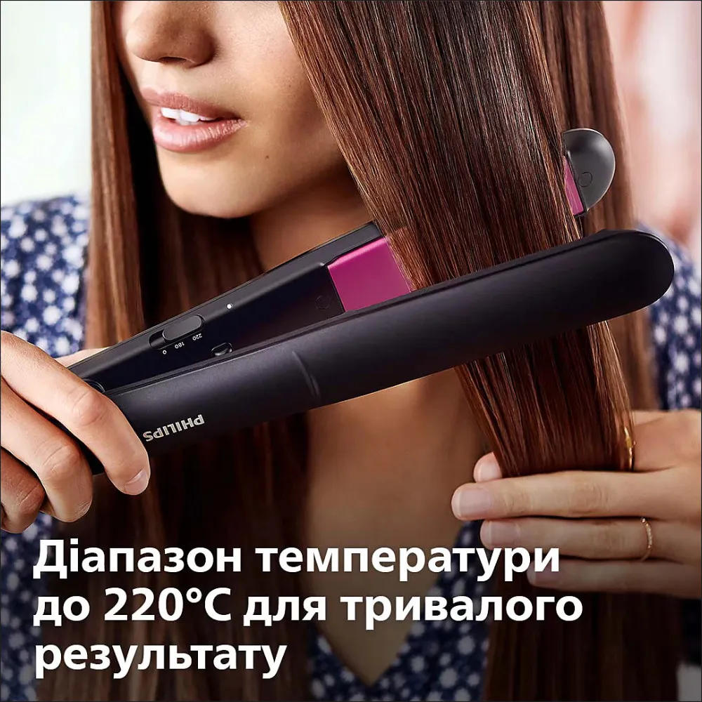 Випрямляч для волосся Philips Series 3000 (Black/Fuchsia) — фото 6