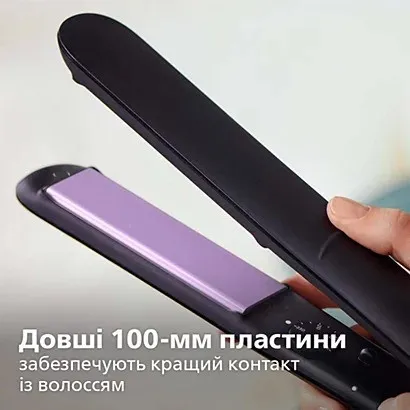 Випрямляч для волосся Philips Series 3000 (Black/Purple) — фото 2