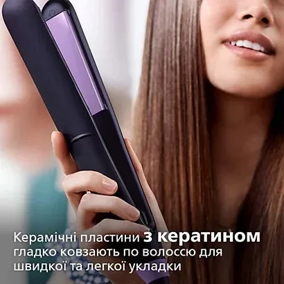 Випрямляч для волосся Philips Series 3000 (Black/Purple) — фото 3
