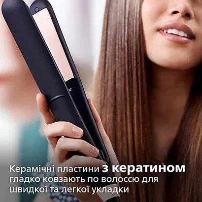 Випрямляч для волосся Philips Series 3000 (Black/Rose) — фото 4