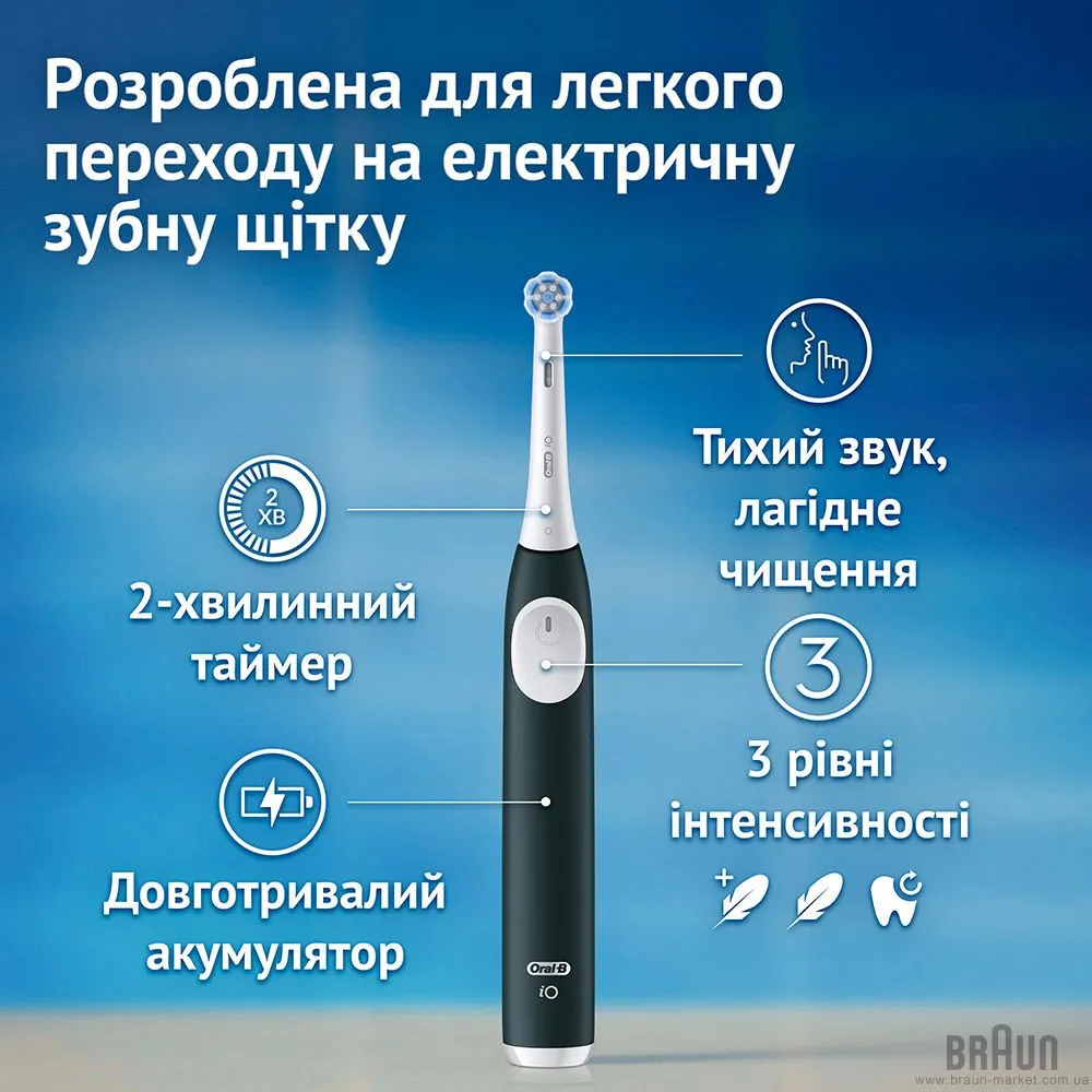 Зубна електрощітка BRAUN Oral-B iO Series 2 (Green) — фото 6