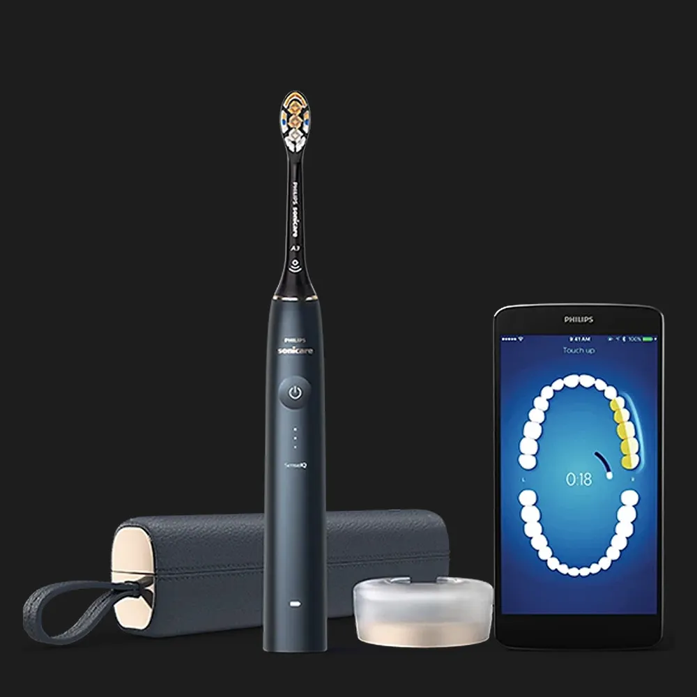 Зубна електрощітка Philips Sonicare DiamondClean Prestige 9900 (Dark Blue) — фото 2