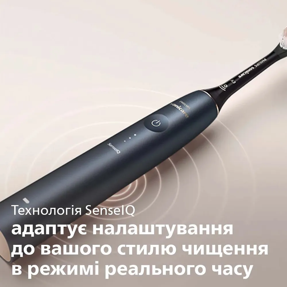 Зубна електрощітка Philips Sonicare DiamondClean Prestige 9900 (Dark Blue) — фото 4
