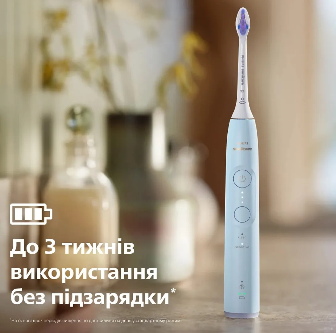 Зубна електрощітка Philips Sonicare Series 6100 (Blue) (HX7406/01) — фото 9