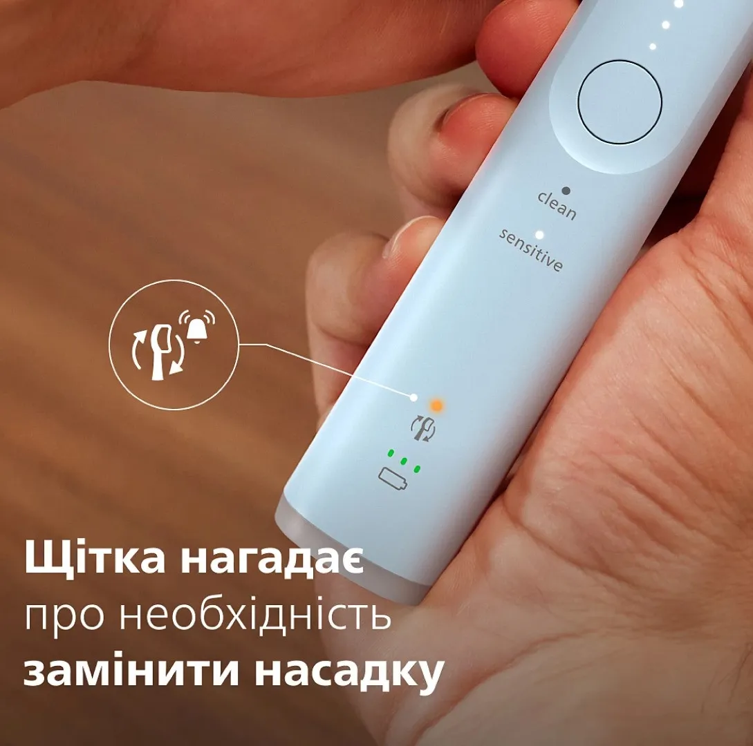 Зубна електрощітка Philips Sonicare Series 6100 (Blue) (HX7406/01) — фото 10